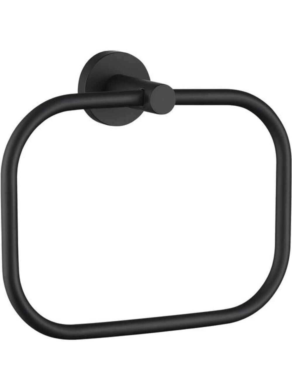 Matte Black Hand Towel Ring Stainless Steel Towel Storage Holder Wall Mount